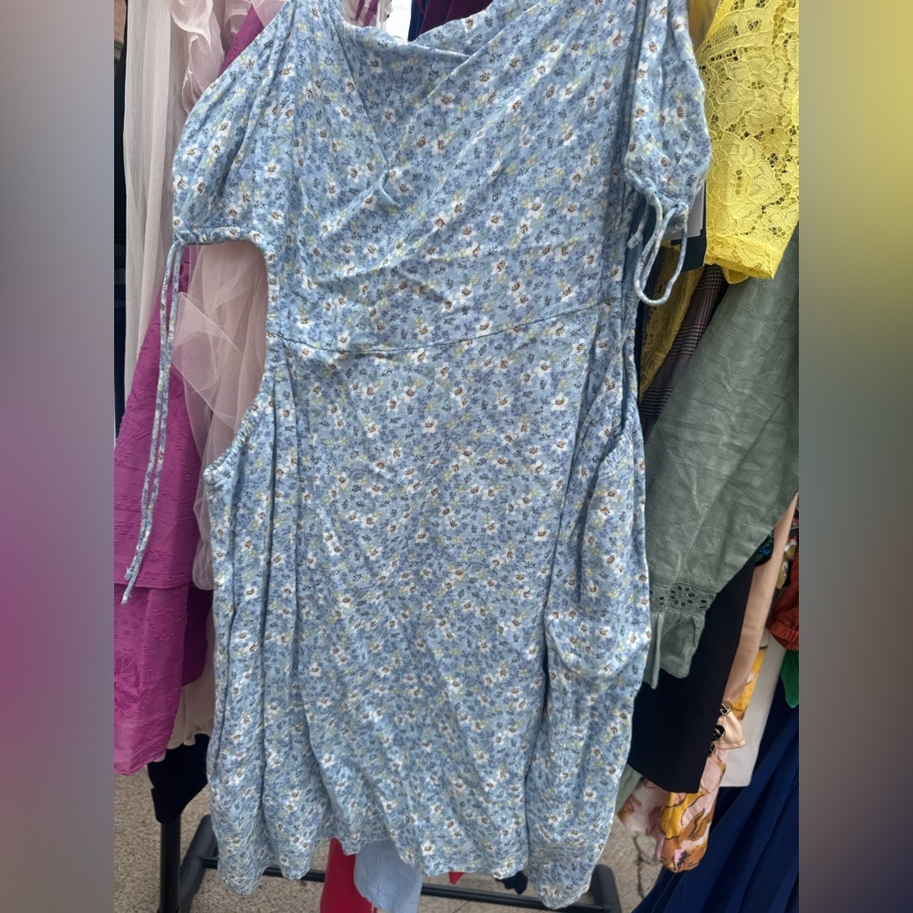 Abercrombie & Fitch Blue Floral Dress